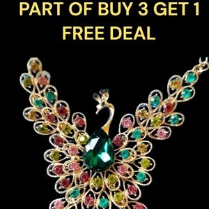 🦚Gorgeous Peacock Necklace - NWOT🦚